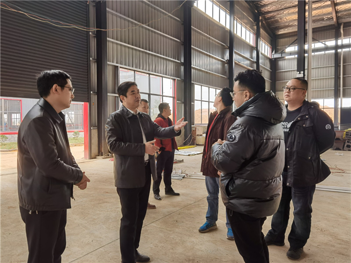 李天明到高新区调研新入园企业建设情况